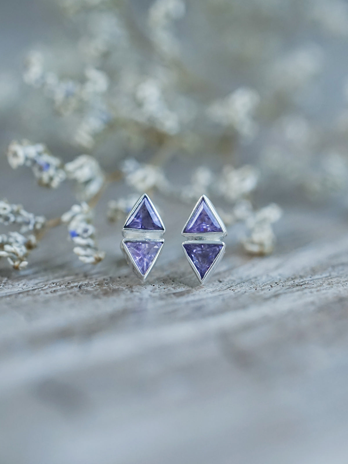 Amethyst Earrings - Gardens of the Sun | Ethical Jewelry