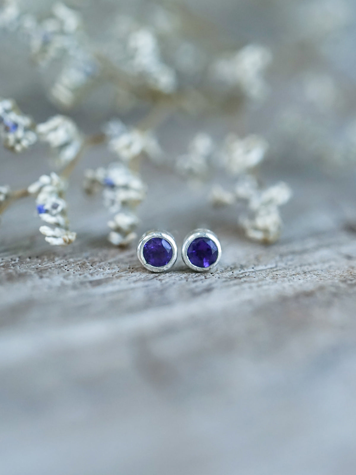Amethyst Earrings - Gardens of the Sun | Ethical Jewelry