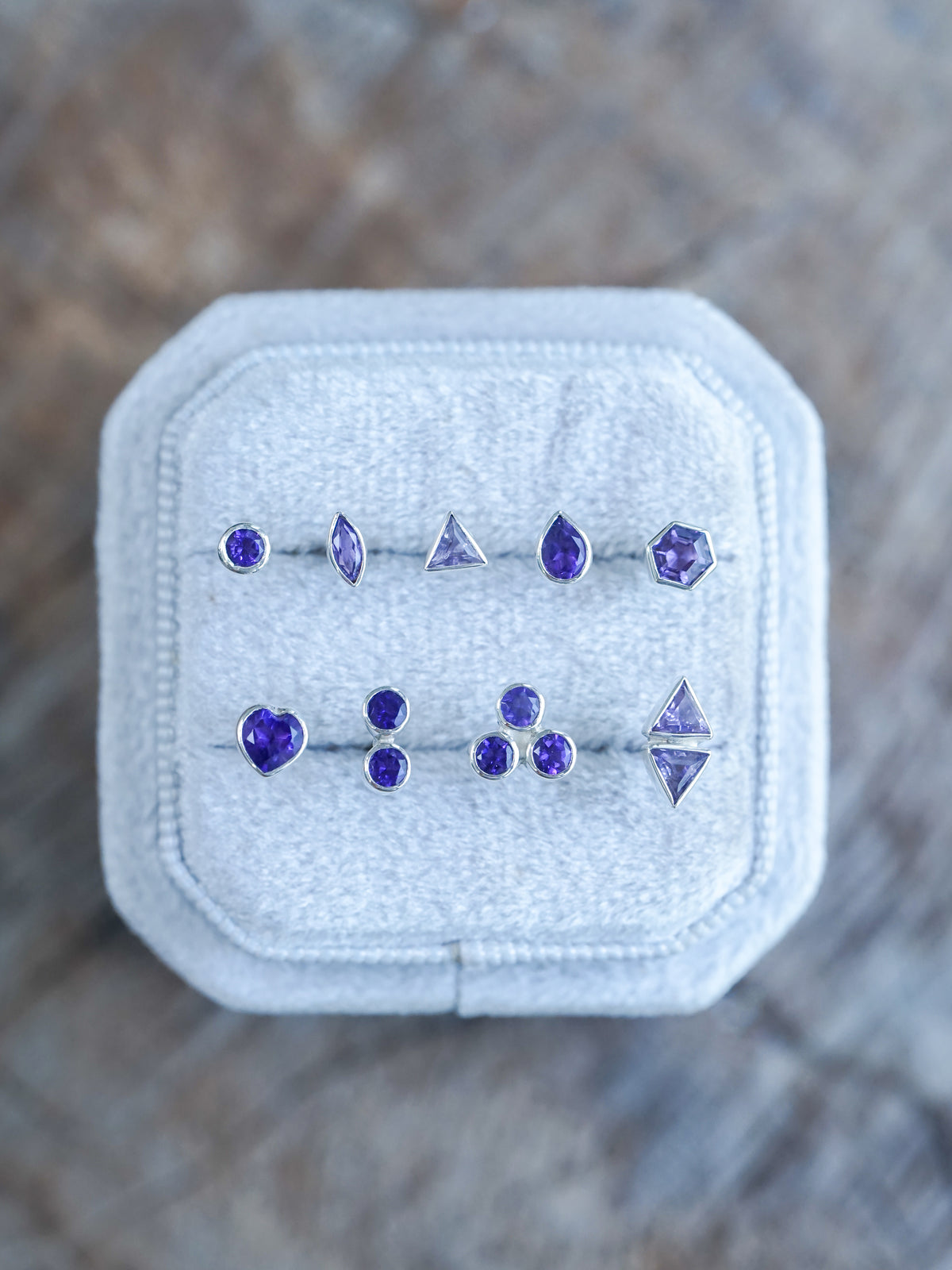 Amethyst Earrings - Gardens of the Sun | Ethical Jewelry