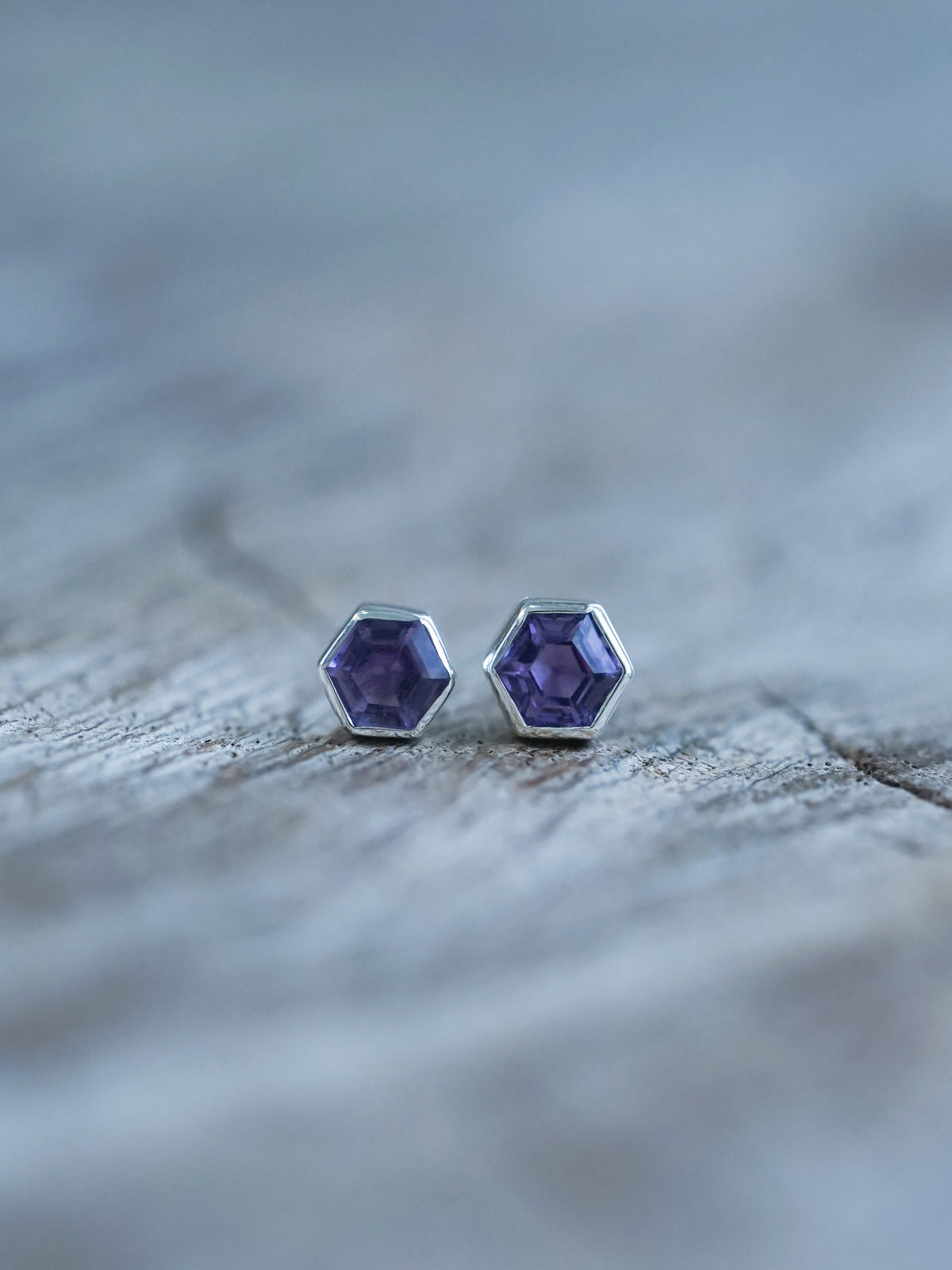 Amethyst Earrings - Gardens of the Sun | Ethical Jewelry