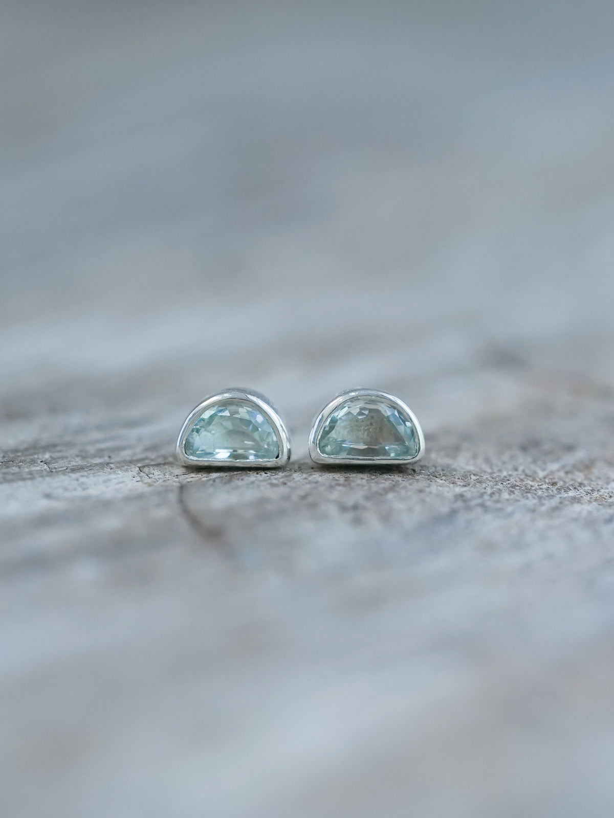 Aquamarine Earrings - Gardens of the Sun | Ethical Jewelry