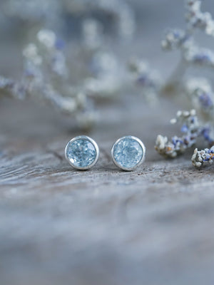 Aquamarine Earrings - Gardens of the Sun | Ethical Jewelry