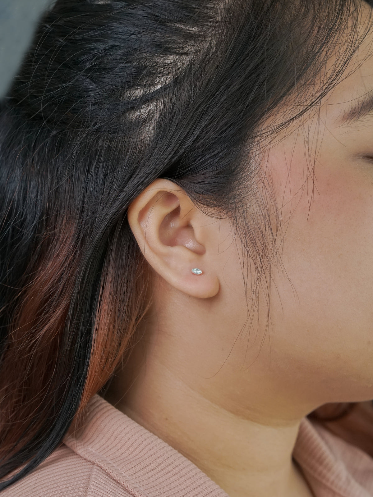 Aquamarine Earrings - Gardens of the Sun | Ethical Jewelry