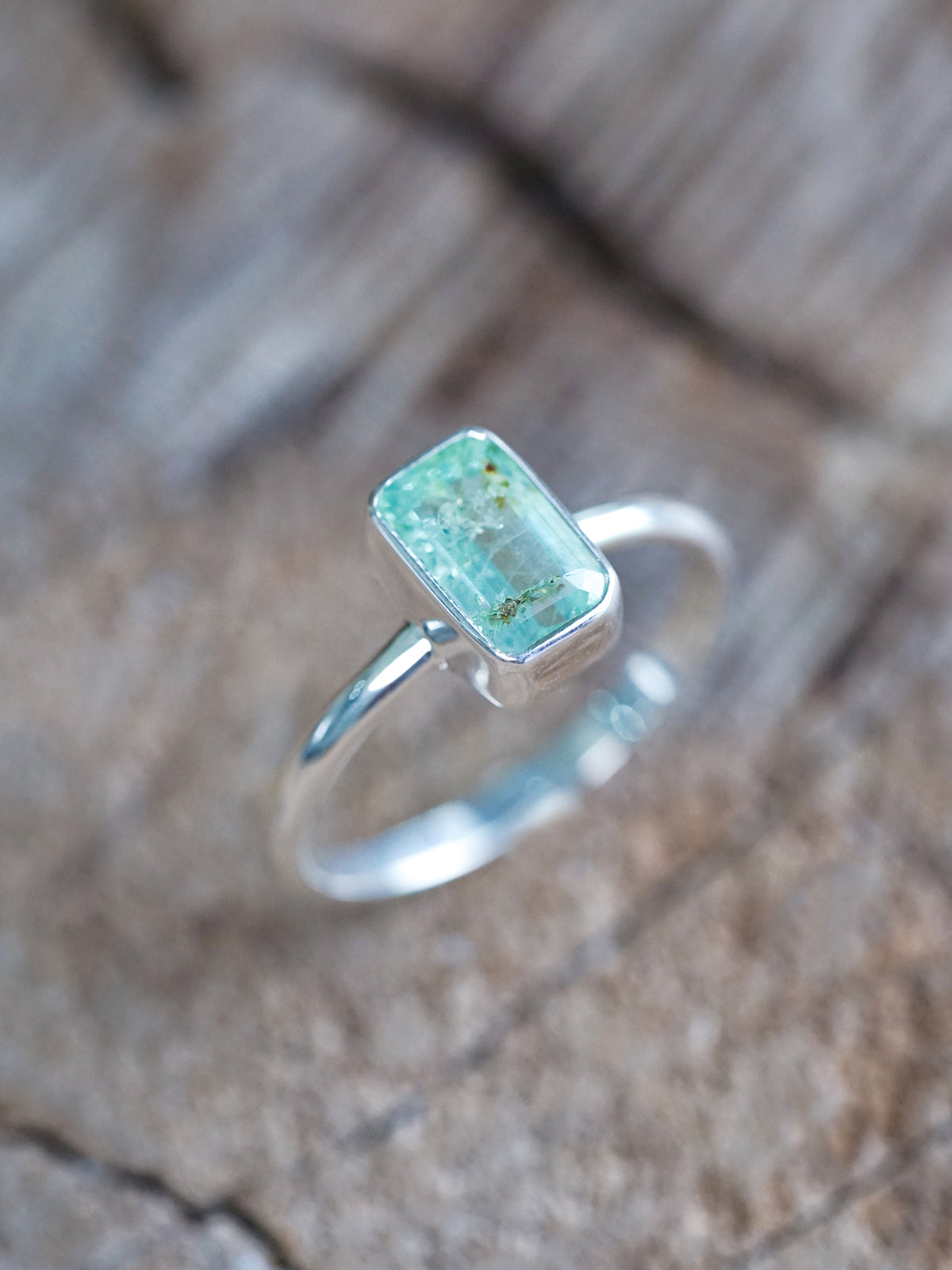 Baguette Emerald Ring - size 7