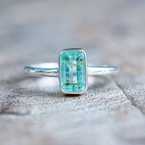 Baguette Emerald Ring - size 7