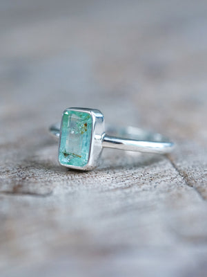 Baguette Emerald Ring - size 7