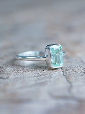 Baguette Emerald Ring - size 7