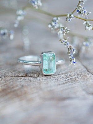 Baguette Emerald Ring - size 7