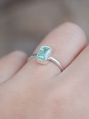 Baguette Emerald Ring - size 7