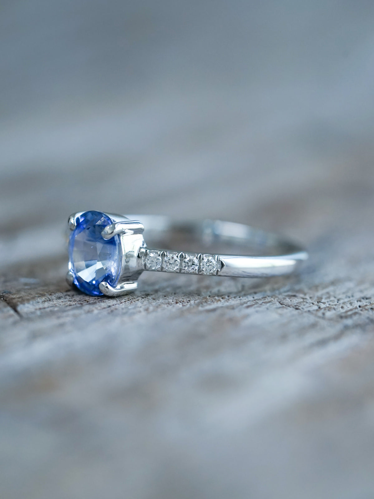 Milgrain Halo Emerald White Sapphire Engagement Ring/ Half Eternity White  Sapphire Rings/ Diamond Halo Wedding Rings/ Statement Ring | White sapphire  engagement ring, White sapphire engagement, White sapphire