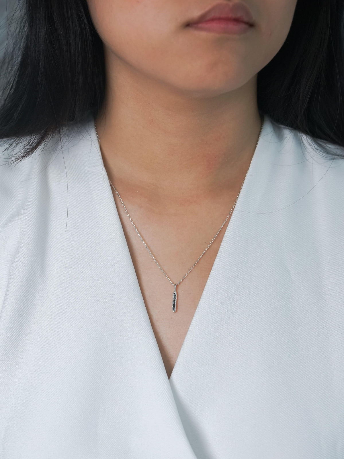 Black Hematite Necklace with Hidden Gems - Gardens of the Sun | Ethical Jewelry