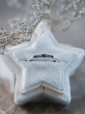 Black Hematite Ring with Hidden Gems - Gardens of the Sun | Ethical Jewelry