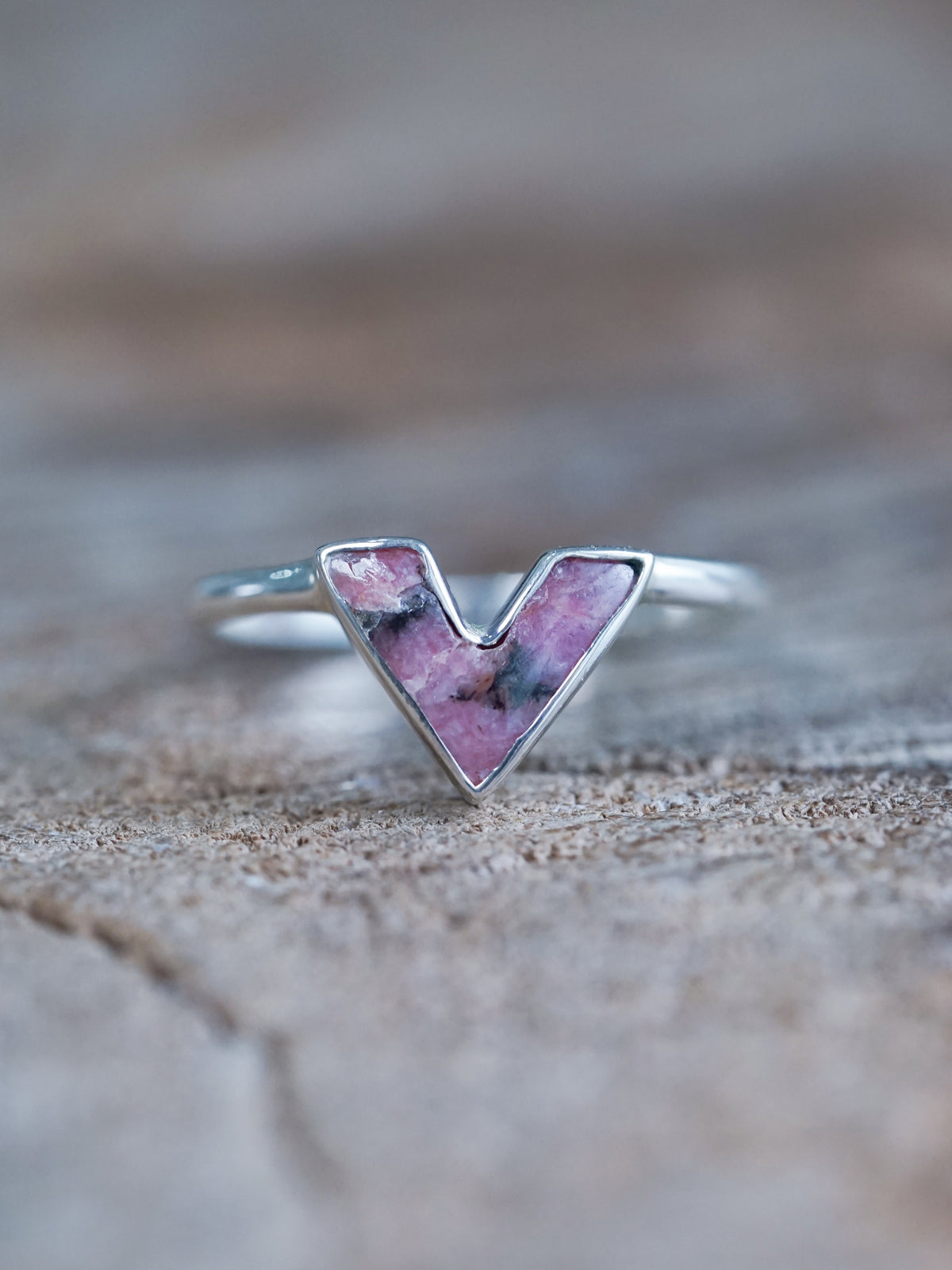 Red Borneo Agate Ring