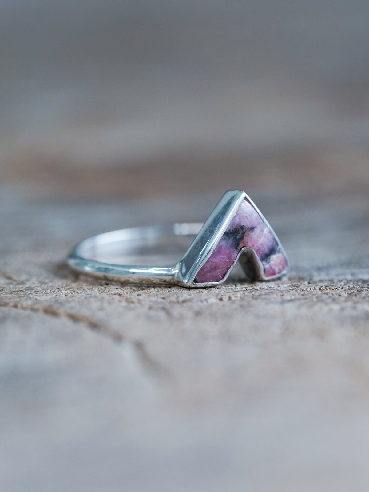 Red Borneo Agate Ring