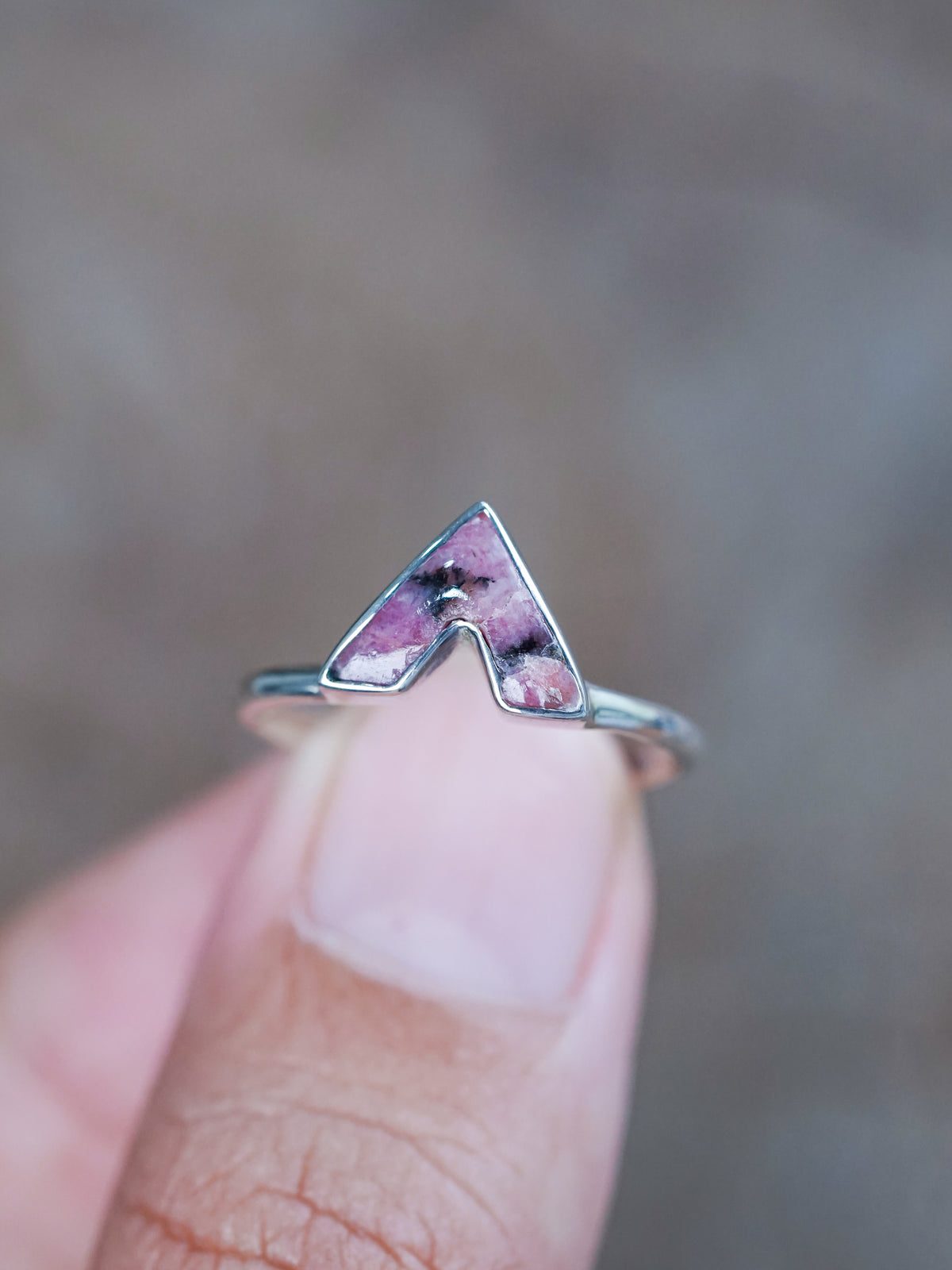 Red Borneo Agate Ring