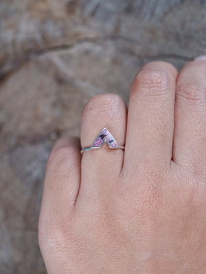 Red Borneo Agate Ring