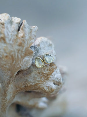 Borneo Diamond Earrings in Gold - Gardens of the Sun | Ethical Jewelry