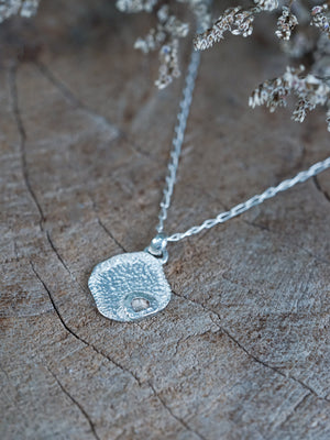 Borneo Diamond Necklace in Silver