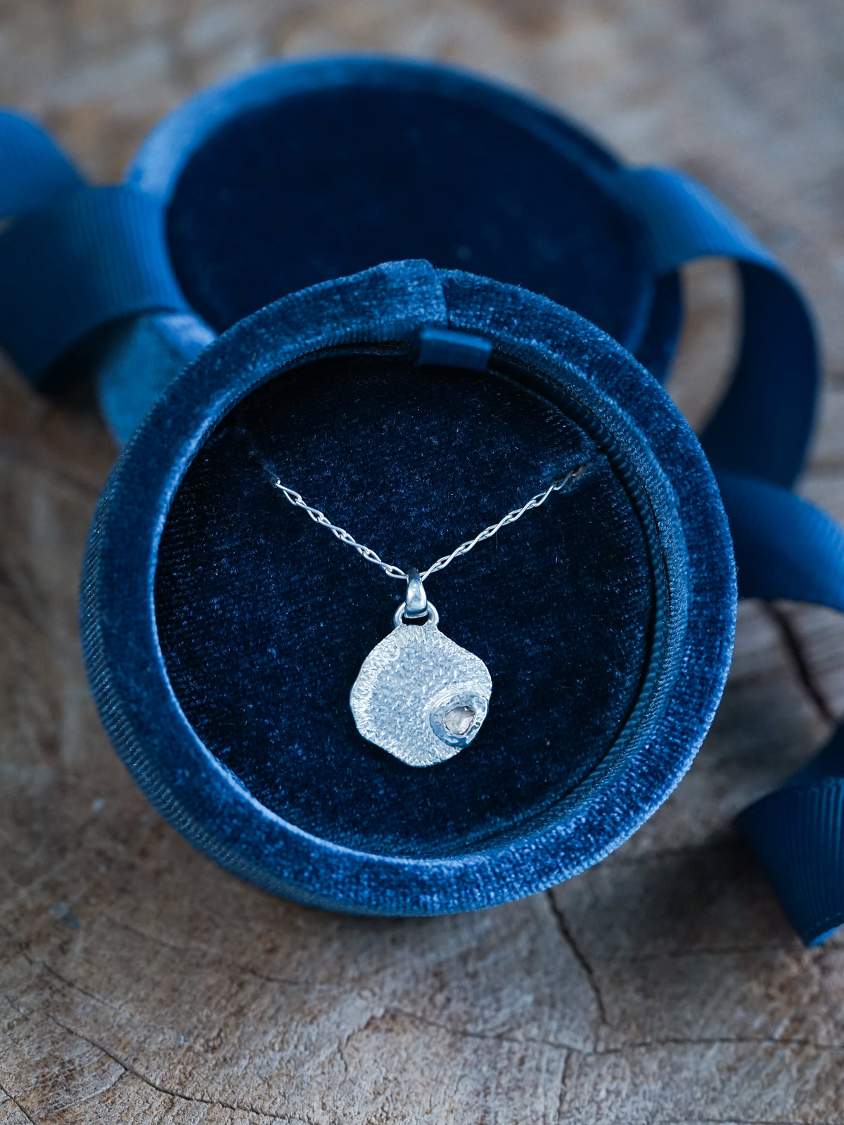 Borneo Diamond Necklace in Silver