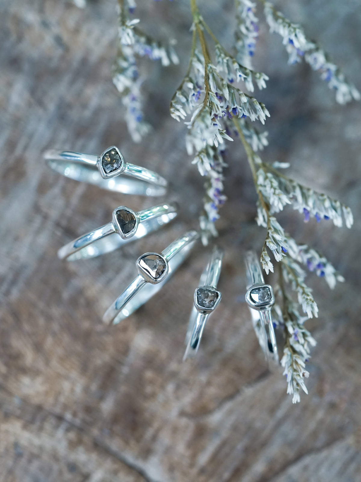 Borneo Diamond Slice Ring