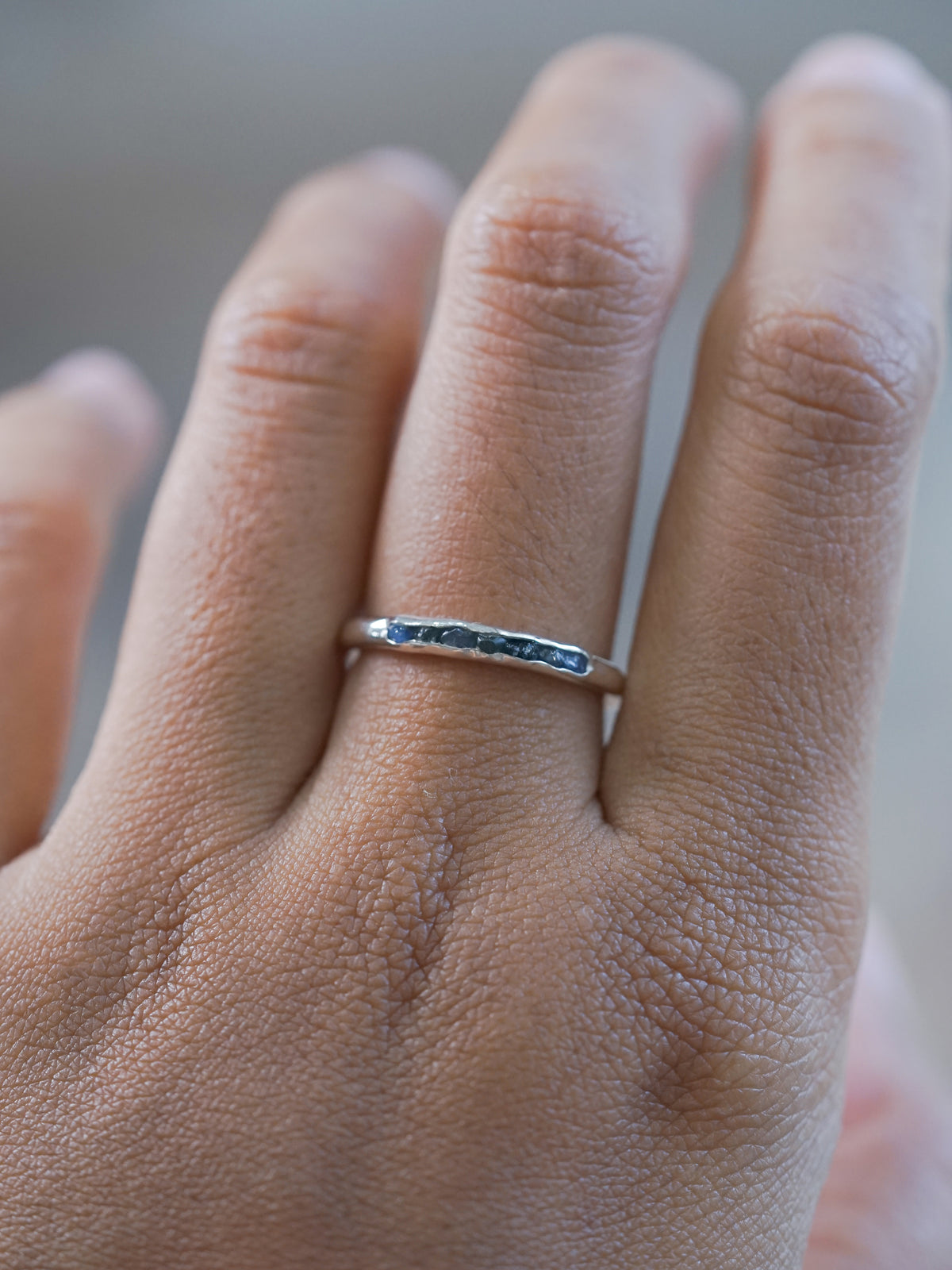 Borneo Sapphire Ring with Hidden Gems - Gardens of the Sun | Ethical Jewelry