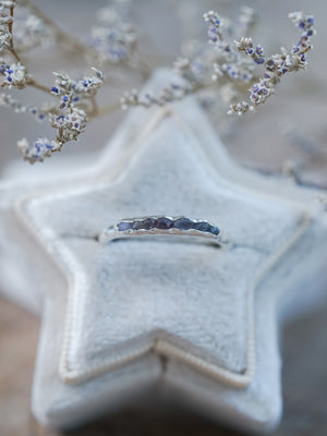 Borneo Sapphire Ring with Hidden Gems - Gardens of the Sun | Ethical Jewelry