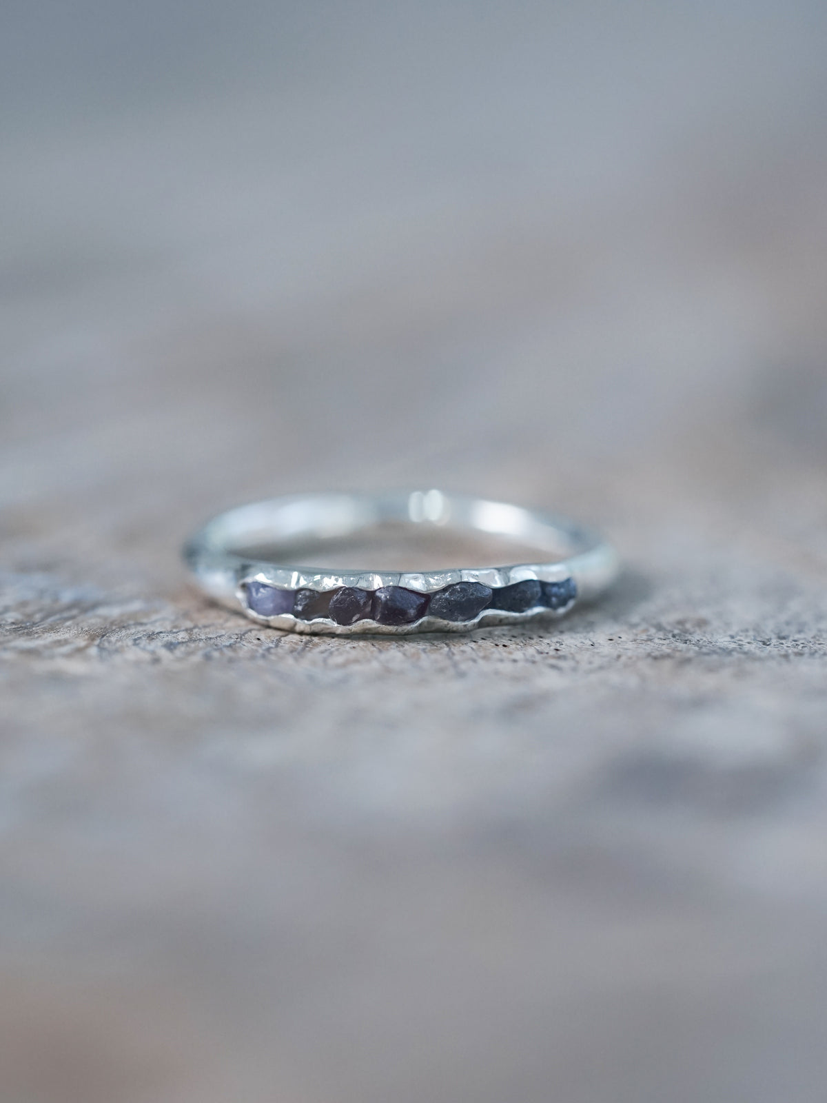 Borneo Sapphire Ring with Hidden Gems - Gardens of the Sun | Ethical Jewelry