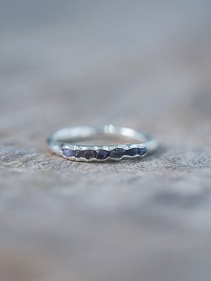 Borneo Sapphire Ring with Hidden Gems - Gardens of the Sun | Ethical Jewelry