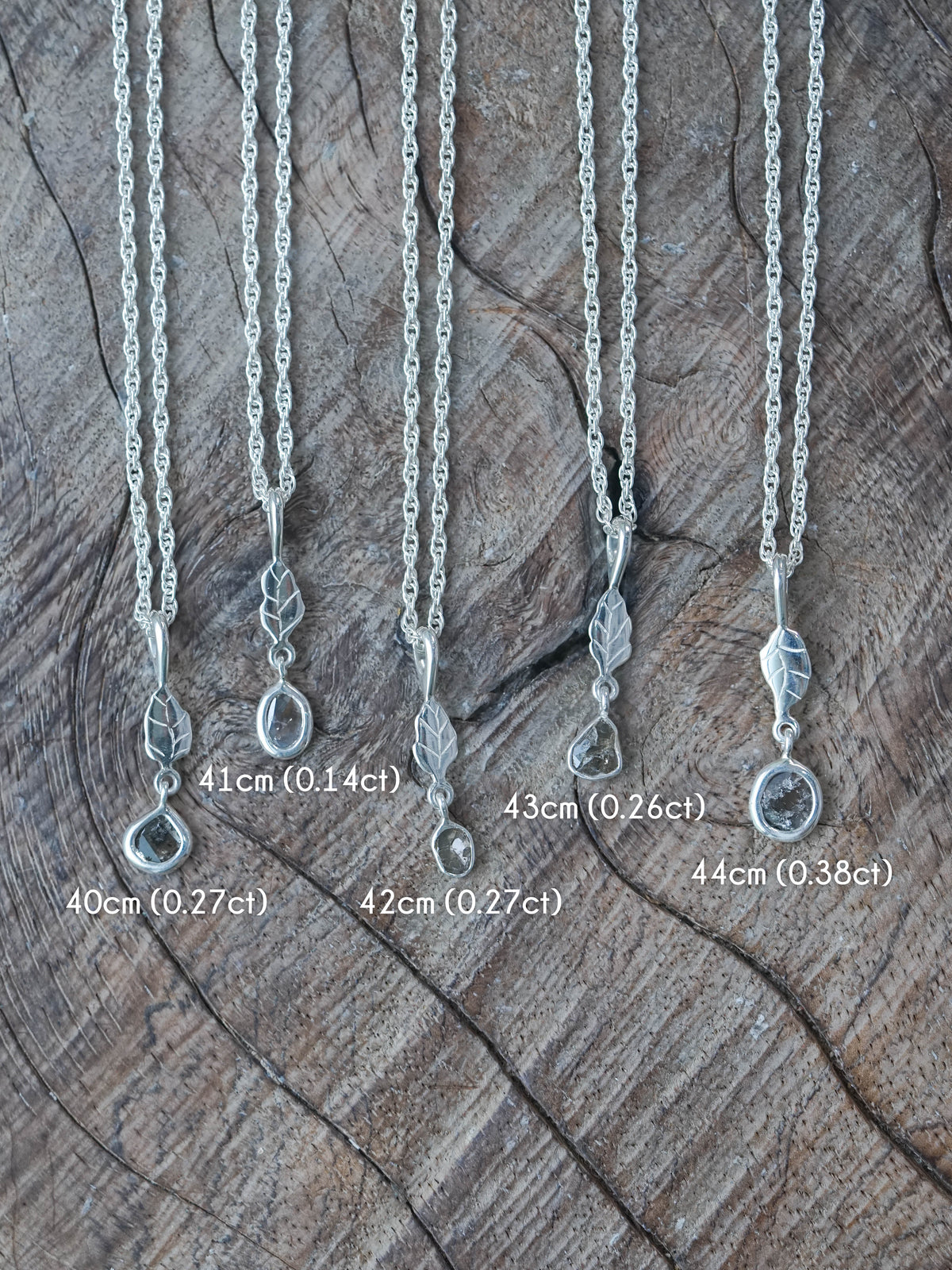 Brown Polki Diamond Leaf Necklace