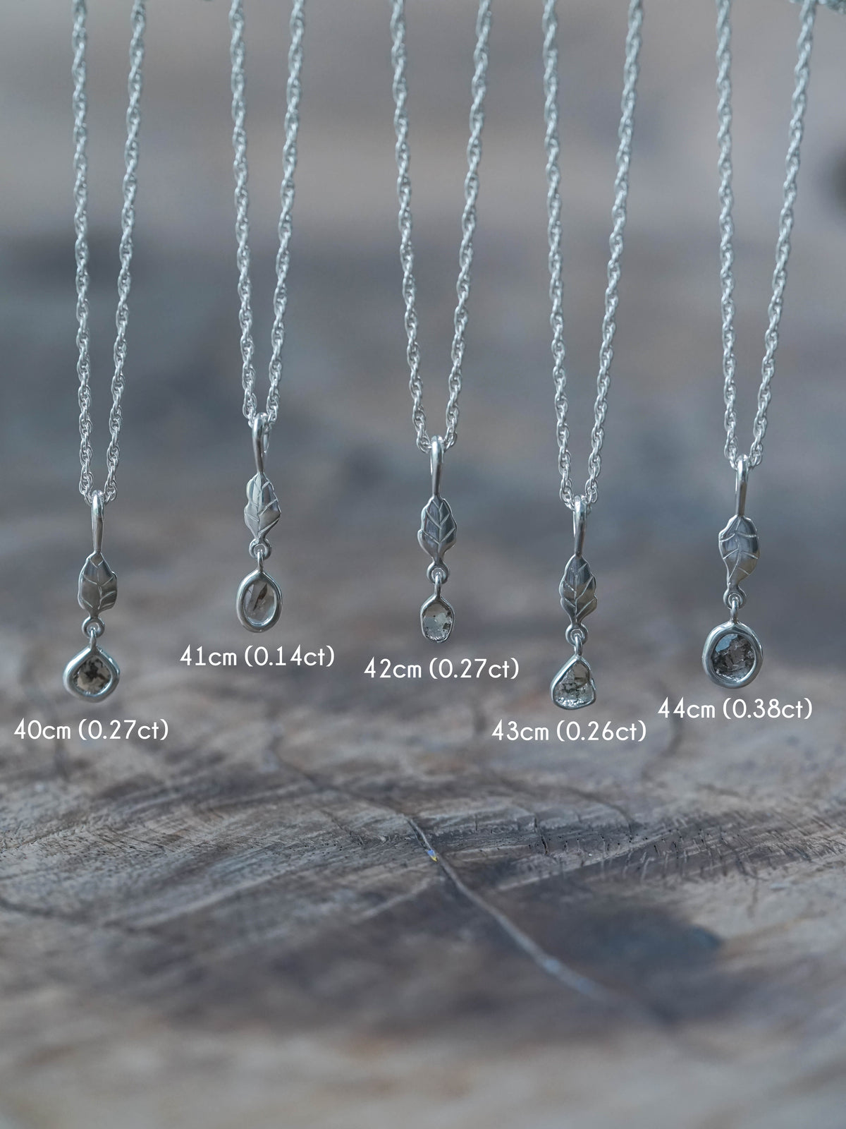 Brown Polki Diamond Leaf Necklace