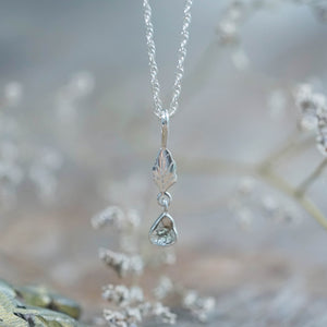 Brown Polki Diamond Leaf Necklace