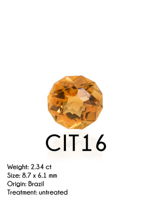 Custom Citrine Ring in Gold