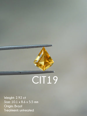 Custom Citrine Ring in Gold