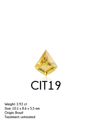 Custom Citrine Ring in Gold