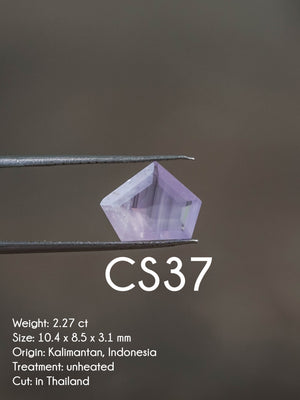 Custom Lavender Sapphire Ring in Gold