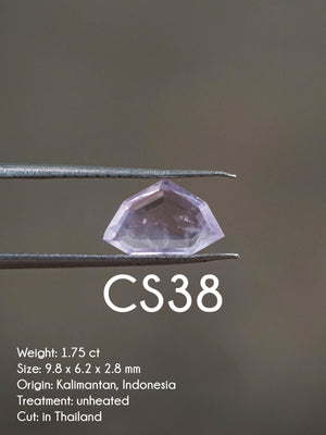 Custom Lavender Sapphire Ring in Gold