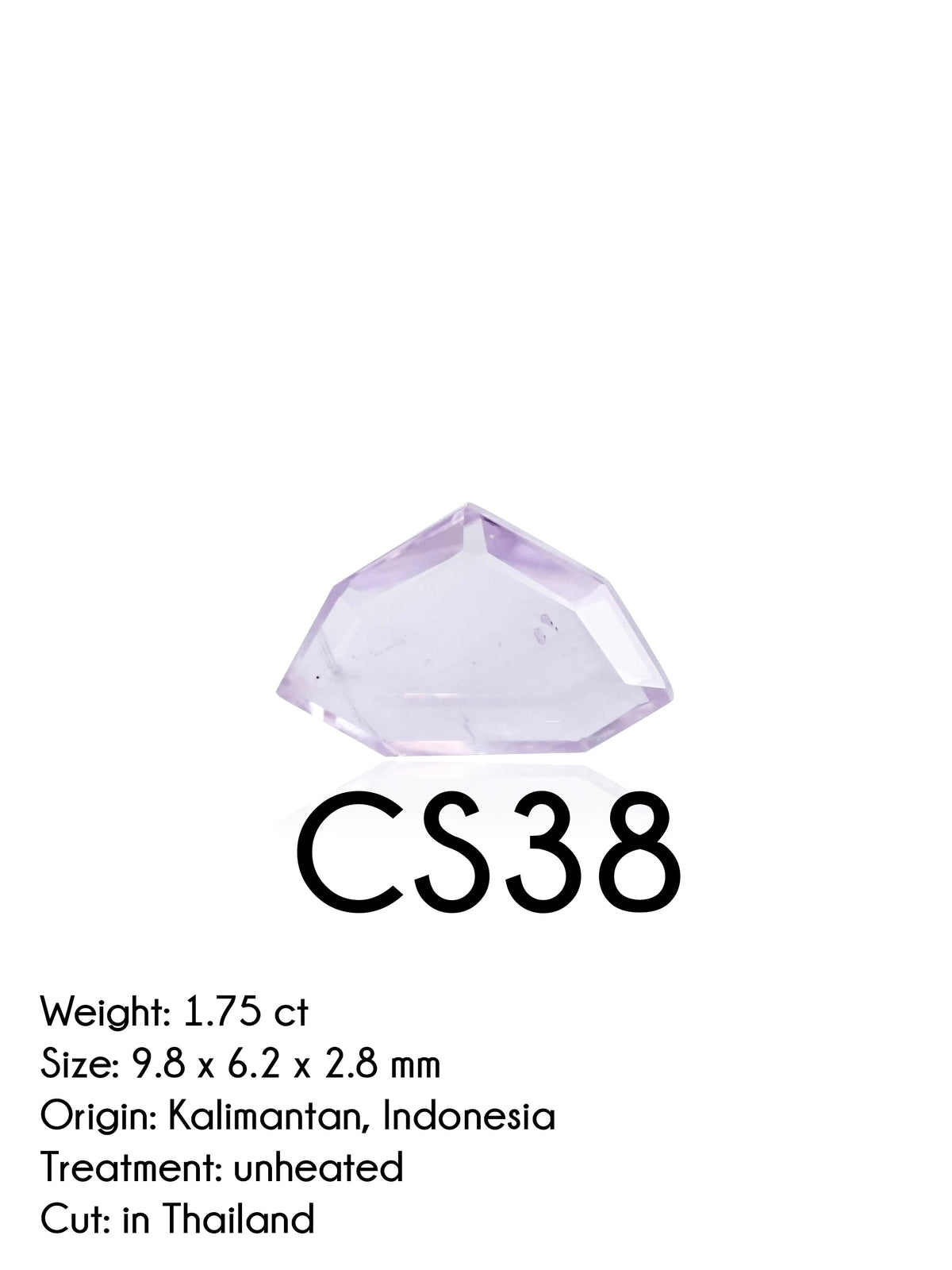 Custom Lavender Sapphire Ring in Gold