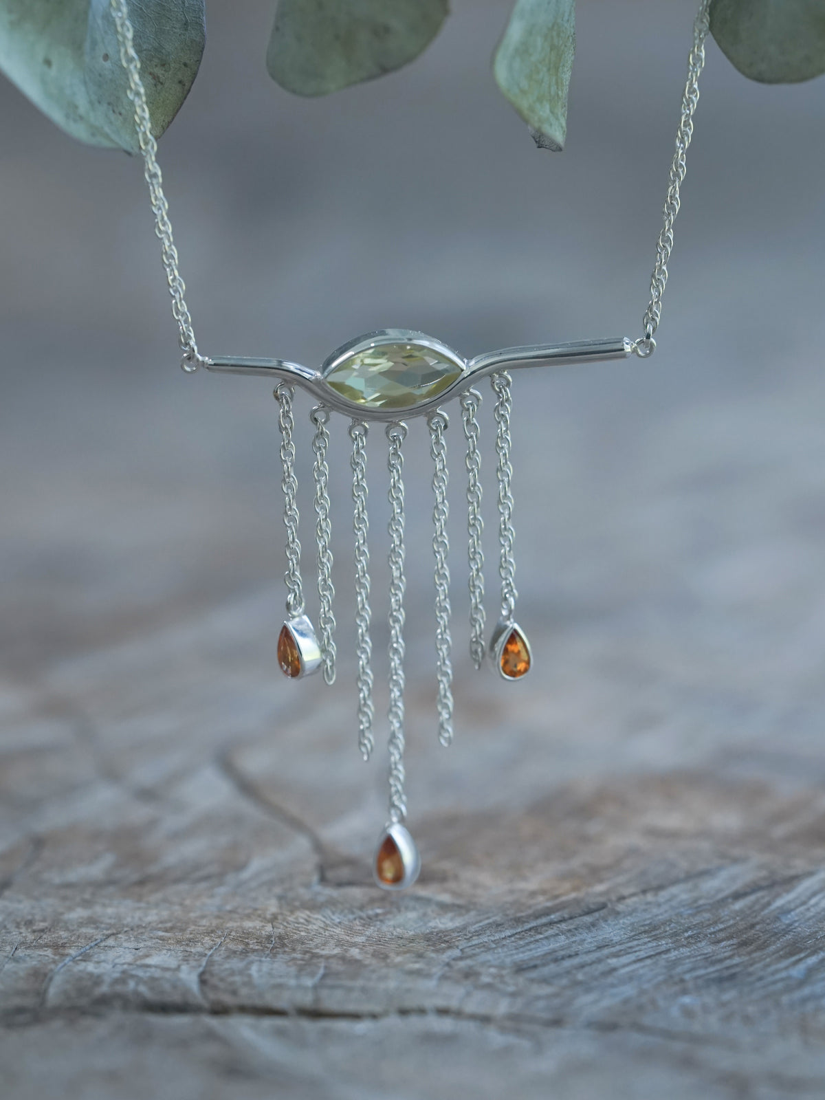Citrine Tears of Joy Necklace