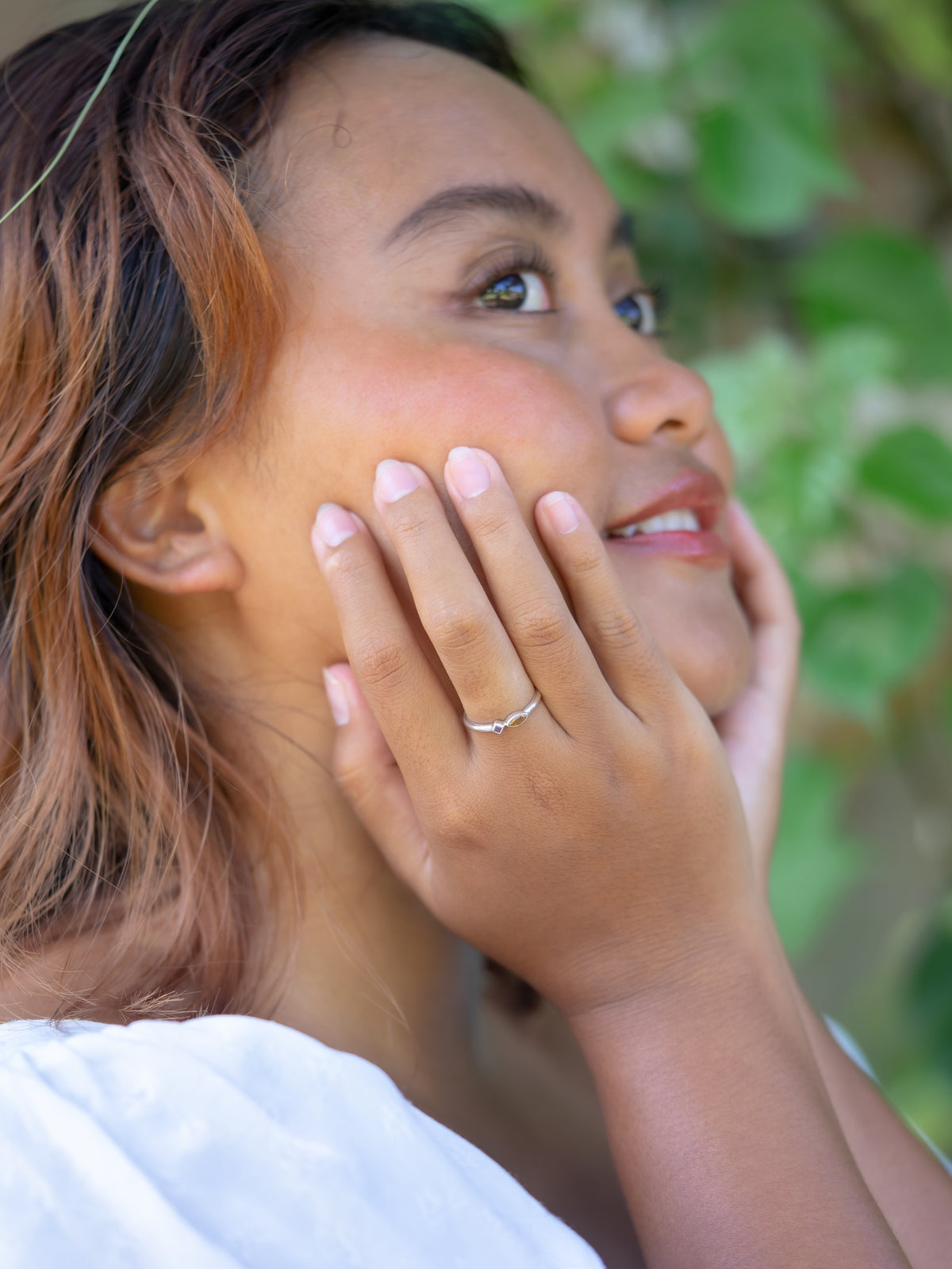 Citrine and Ruby Ring - Gardens of the Sun | Ethical Jewelry
