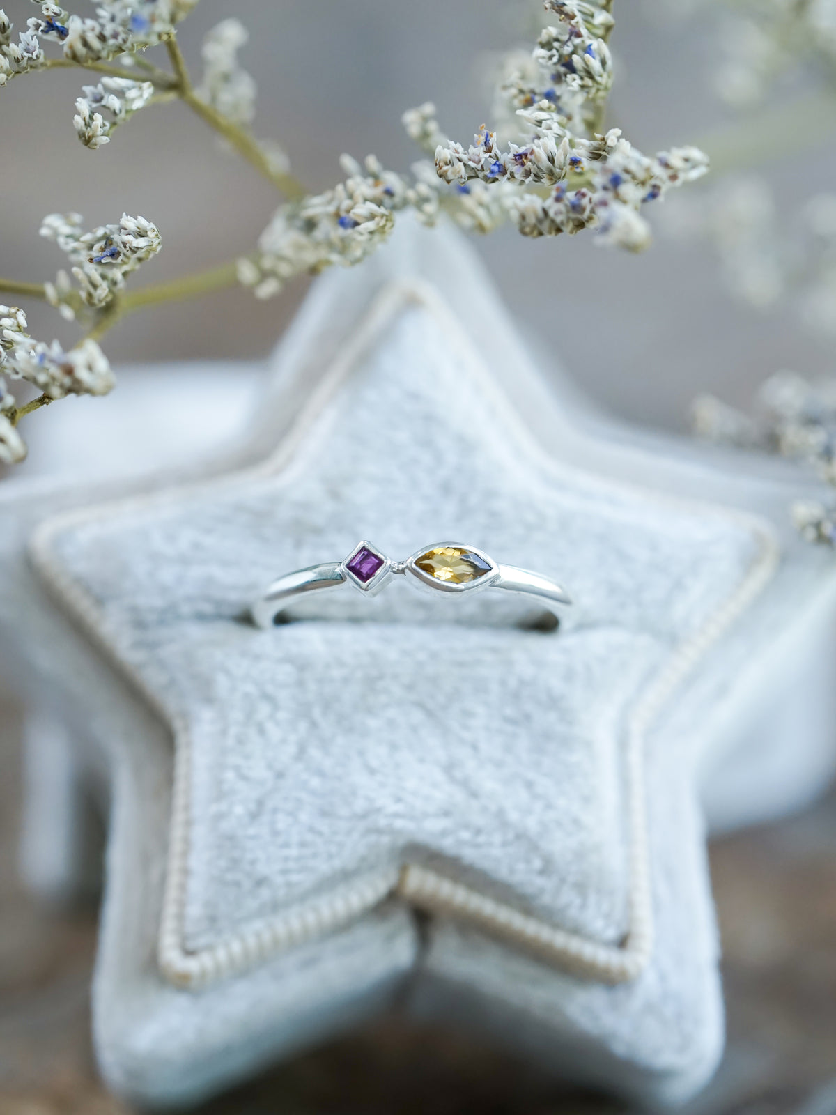 Citrine and Ruby Ring - Gardens of the Sun | Ethical Jewelry