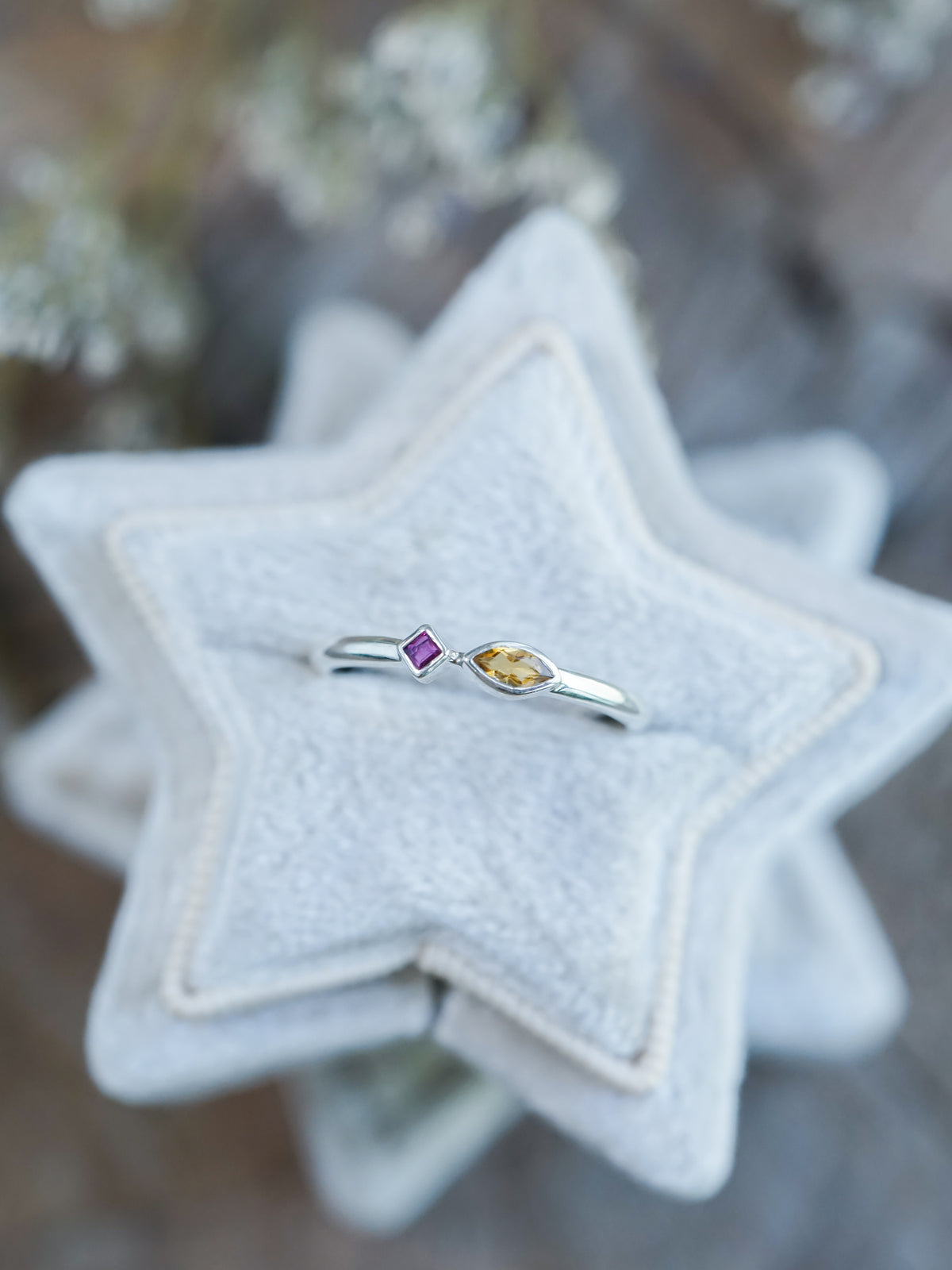 Citrine and Ruby Ring - Gardens of the Sun | Ethical Jewelry