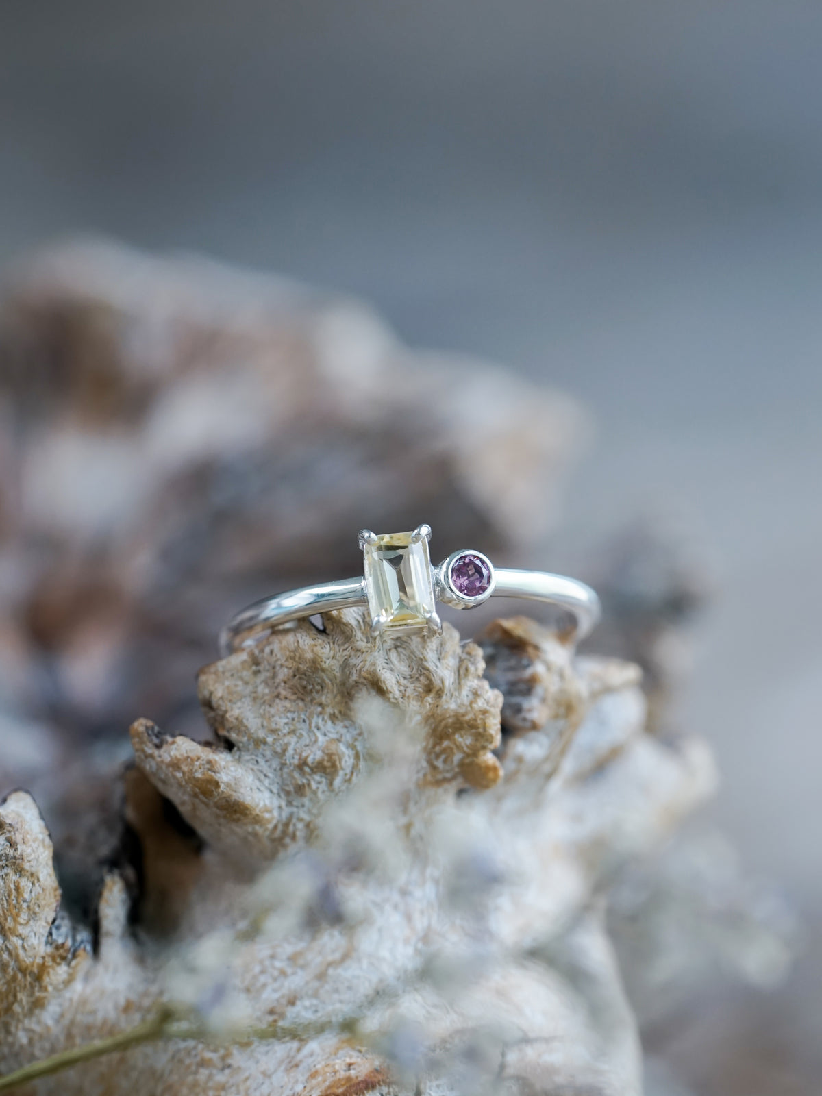 Citrine and Spinel Ring - Gardens of the Sun | Ethical Jewelry