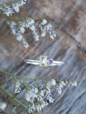 Citrine and Spinel Ring - Gardens of the Sun | Ethical Jewelry