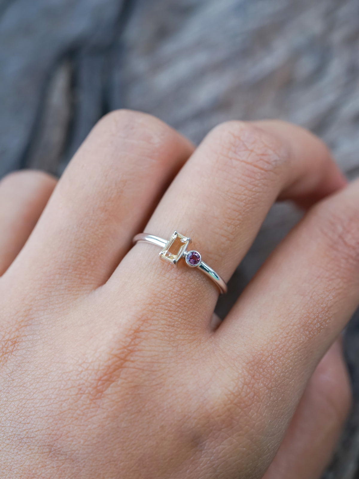 Citrine and Spinel Ring - Gardens of the Sun | Ethical Jewelry