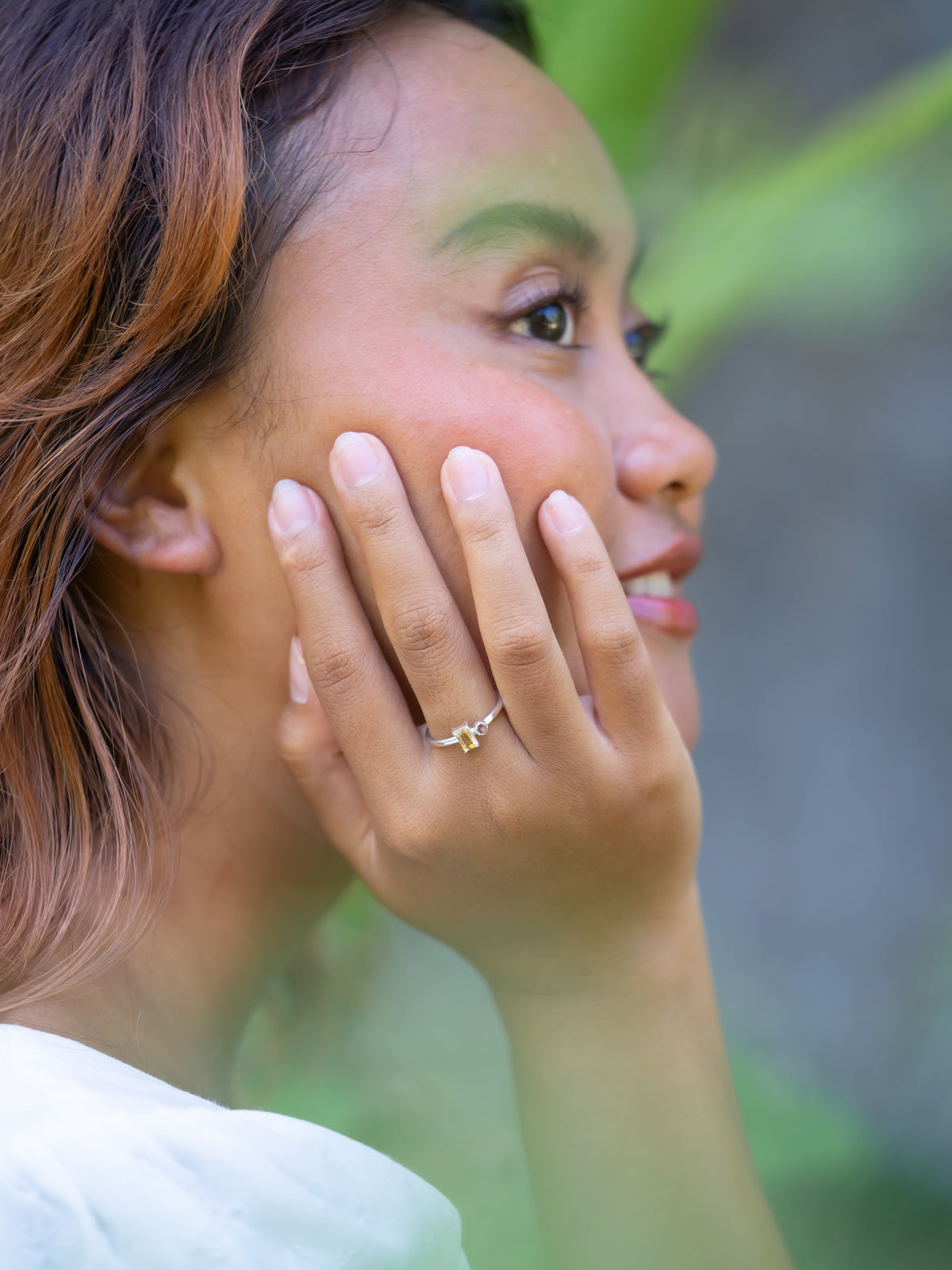Citrine and Spinel Ring - Gardens of the Sun | Ethical Jewelry