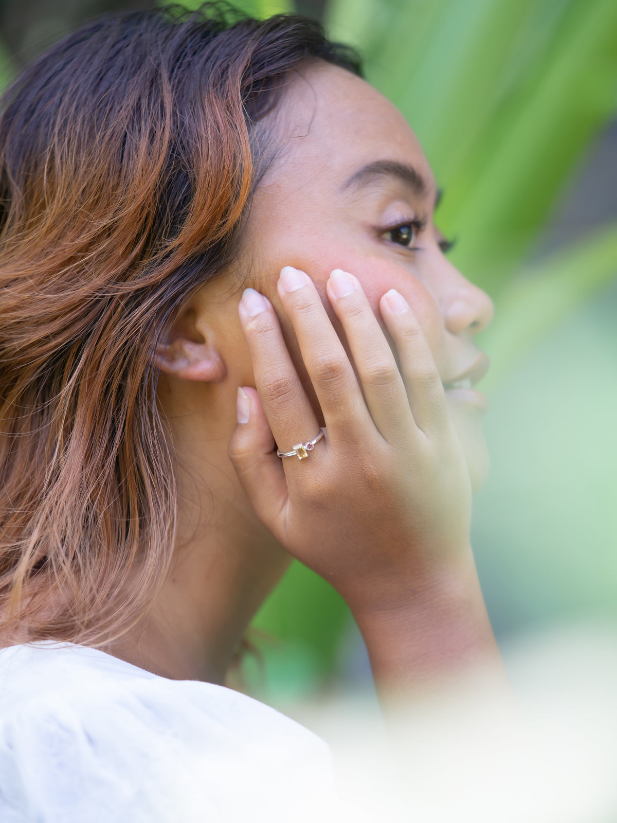 Citrine and Spinel Ring - Gardens of the Sun | Ethical Jewelry