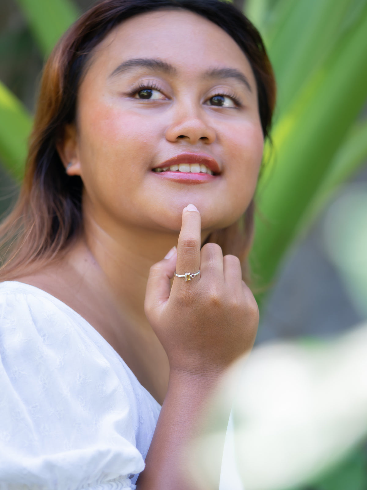 Citrine and Spinel Ring - Gardens of the Sun | Ethical Jewelry