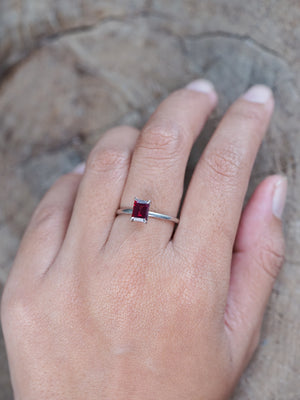 Classic Garnet Ring - size 8.75