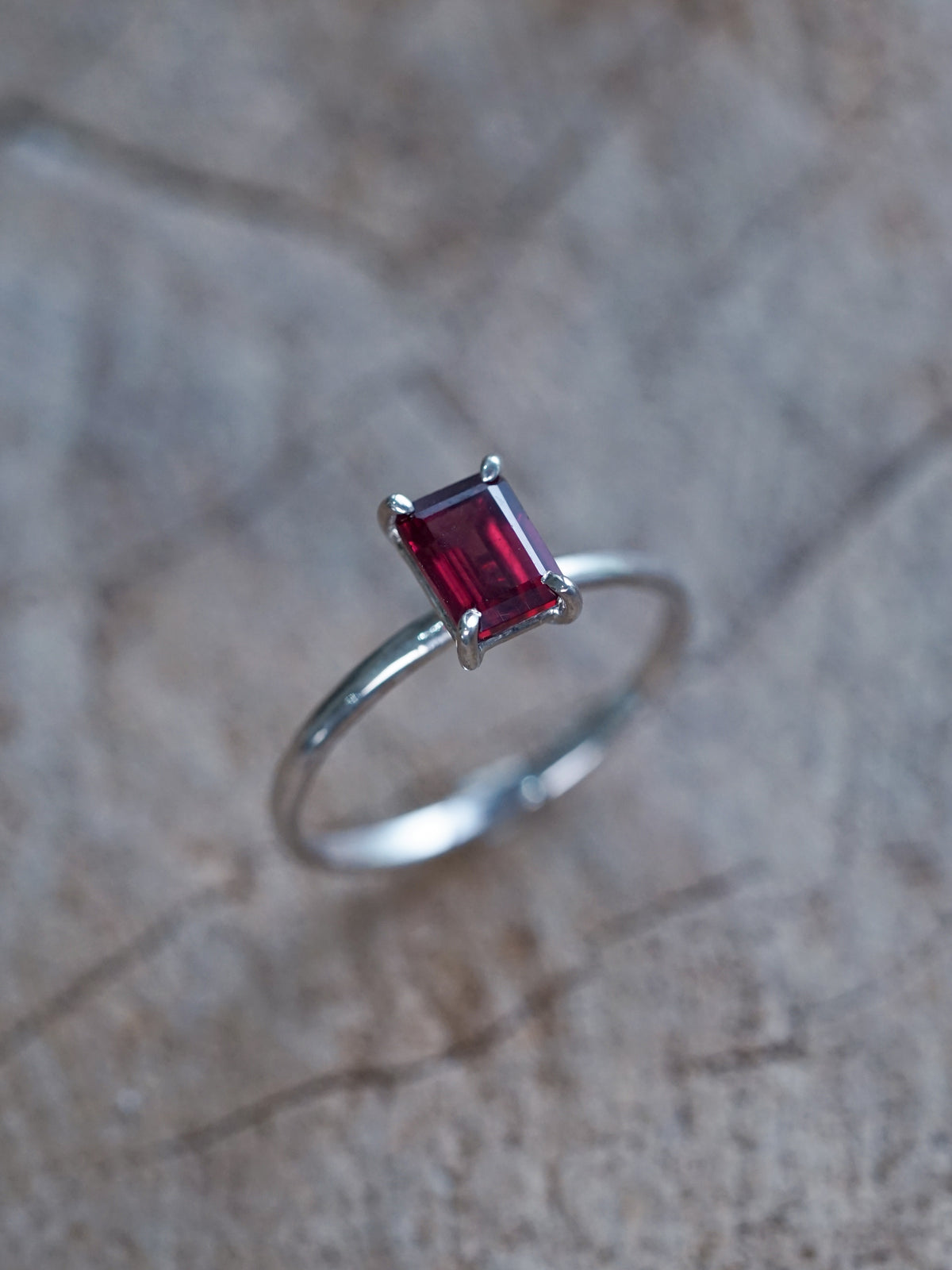 Classic Garnet Ring - size 8.75