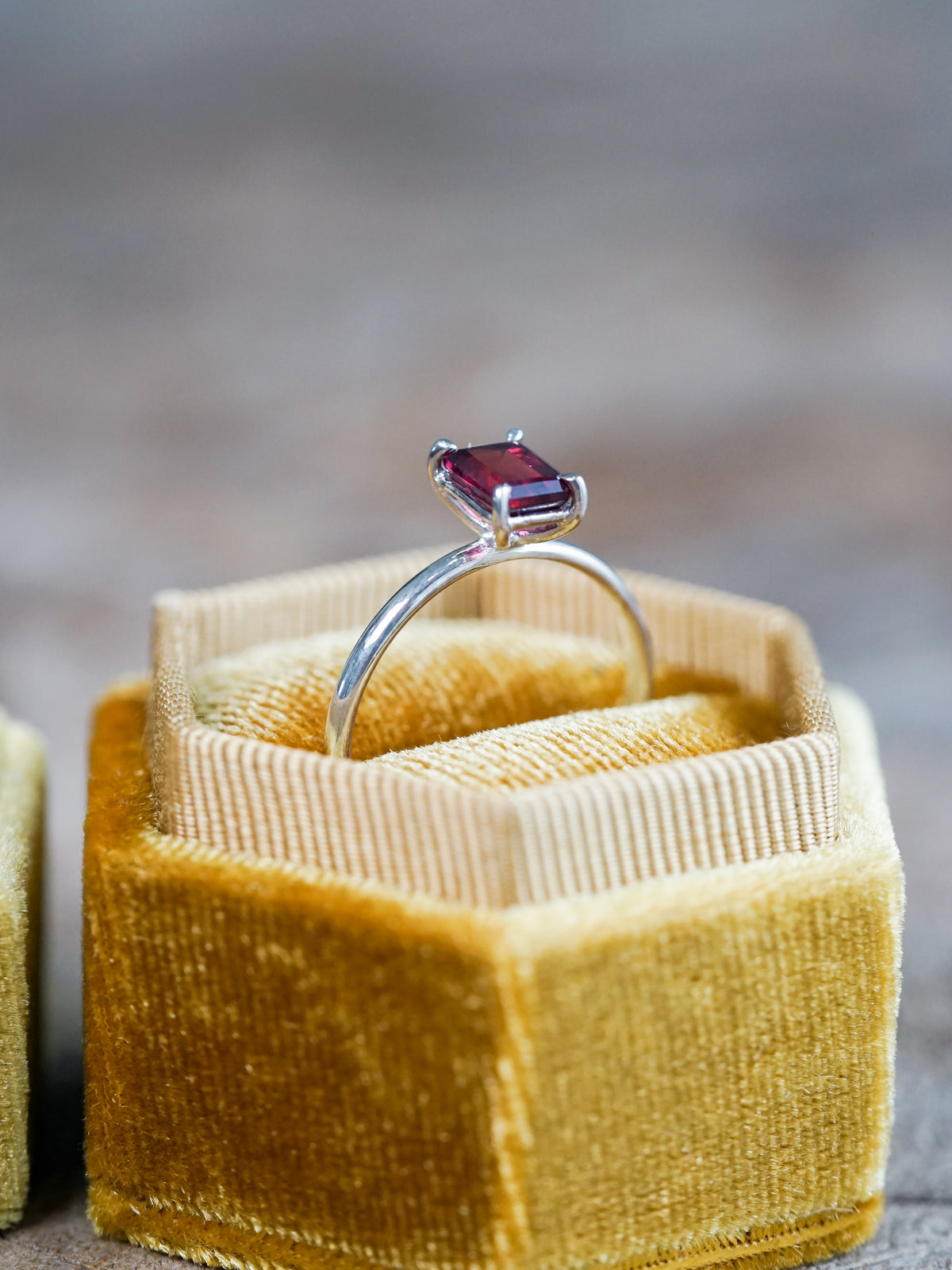 Classic Garnet Ring - size 8.75